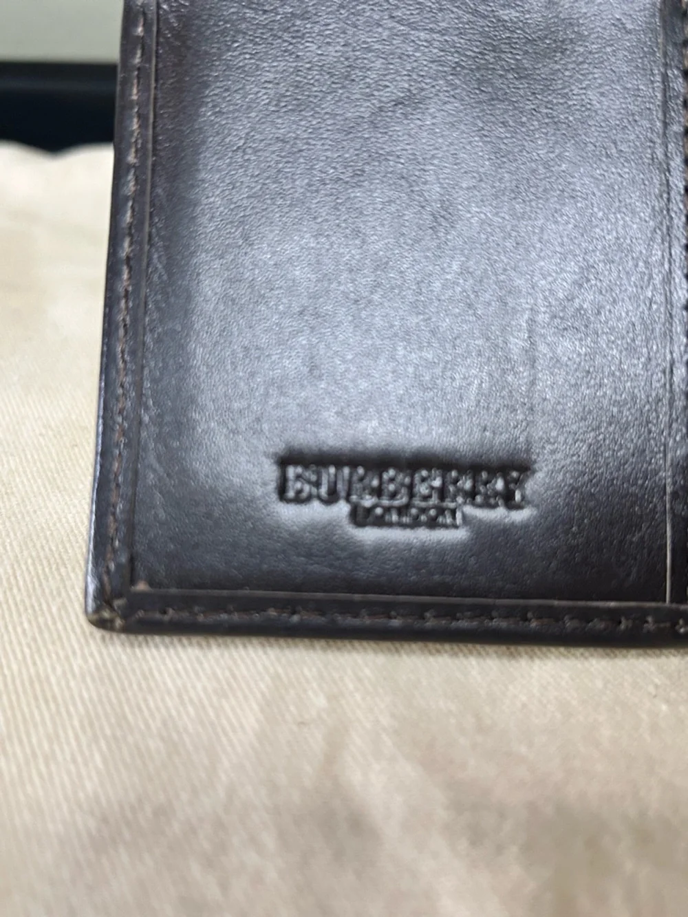 Father’s Day Burberry Iconic Nova Check Bifold Wallet with Embossed Logo